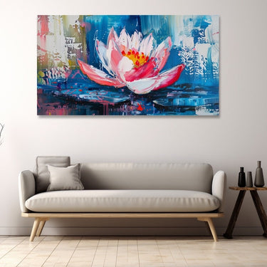 Lotus Flower Abstract Painting